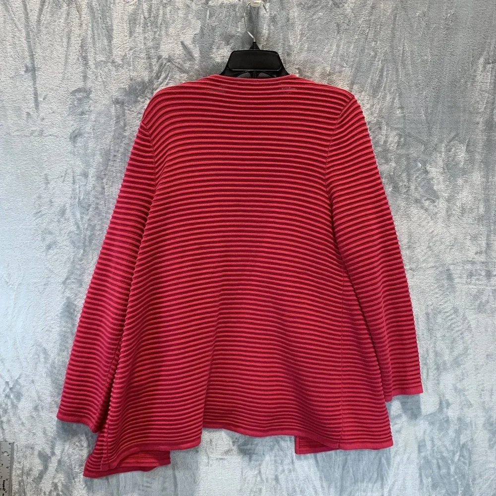 Talbots Women's Sweater Cardigan and Shell Tank XL Petite Pink Ribbed Minimalist